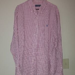 Ralph Lauren Pink Checkered Men's Shirt